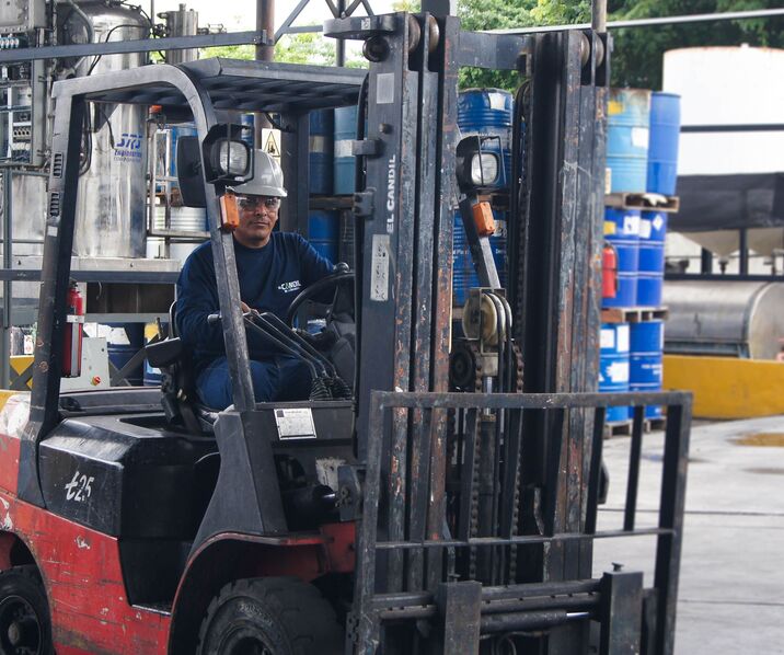 Students operating heavy machinery at Adans training yard in Gemminston